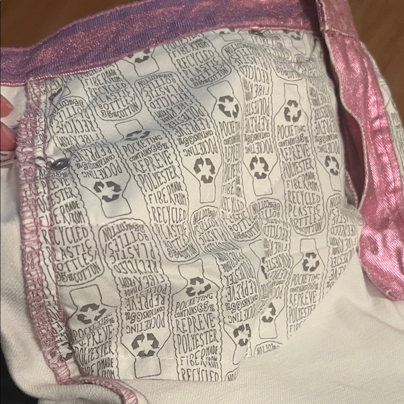 #0983+ Metallic Pink Denim Skirt - Picture 11 of 11